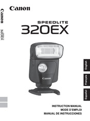 Canon SPEEDLITE 320EX Manual De Instrucciones