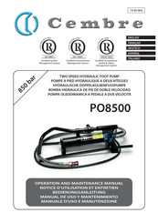 Cembre PO8500 Manual De Uso Y Mantenimiento