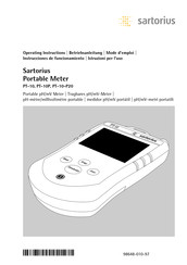 Sartorius PT-10 Instrucciones De Funcionamiento