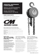 CMCO CM 622A Serie Manual De Funcionamiento