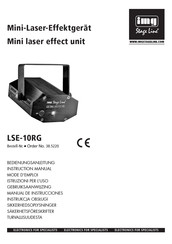 IMG STAGELINE LSE-10RG Manual De Instrucciones