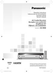 Panasonic SA-HR50 Instrucciones De Funcionamiento