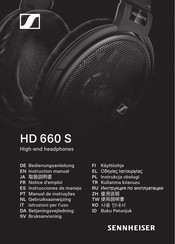 Sennheiser HD 660 S Instrucciones De Manejo