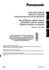 Panasonic SC-RS52 Instrucciones De Funcionamiento