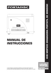 HHB portadisc MDP500 Manual De Instrucciones