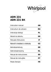 Whirlpool ADN 231 BK Manual De Instrucciones