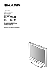 Sharp LL-T1803-H Manual De Funcionamiento