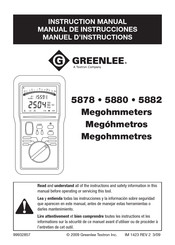 Greenlee 5882 Manual De Instrucciones