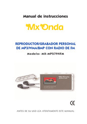 Mx Onda MX-MP5794FM Manual De Instrucciones