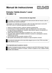 Jung TK BRE 1 U Manual De Instrucciones