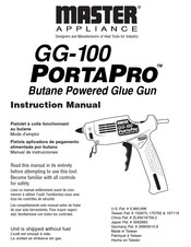 Master Appliance PORTA PRO GG-100 TM Manual De Instrucciones