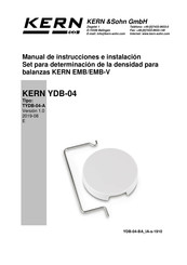KERN YDB-04 Manual De Instrucciones