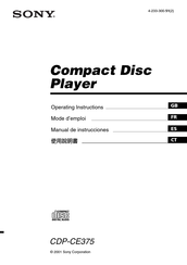 Sony CDP-CE375 Manual De Instrucciones