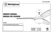 Westinghouse Arcadia Manual Del Usuario