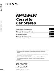 Sony XR-C7220R Manual De Instrucciones