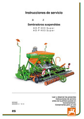 Amazone AD-P 403 Super Instrucciones De Servicio