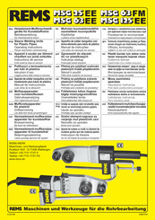 REMS MSG 25 EE Manual De Instrucciones