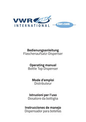 VWR International 612-3672 Instrucciones De Manejo