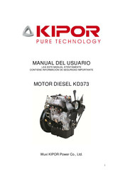 Kipor KD373 Manual Del Usuario