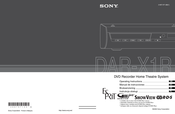 Sony DAR-X1R Manual De Instrucciones