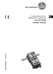 IFM Electronic AS-Interface AC5202 Instrucciones De Uso