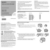 Sony SAL20F28 Manual De Instrucciones