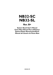 DFI NB32-SL Manual Del Usuario