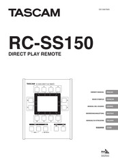 Tascam RC-SS150 Manual Del Usuario