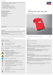SMA SUNNY MINI CENTRAL 6000TL Instrucciones De Uso