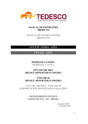 Tedesco FTT-300 L Manuales | ManualsLib
