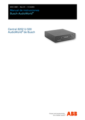 ABB Busch-AudioWorld 8202 U-500 Manual De Instrucciones