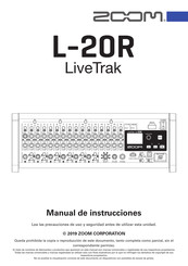 Zoom L-20R LiveTrak Manual De Instrucciones