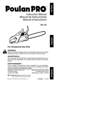 Poulan Pro 221 LE Manual De Instrucciones