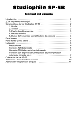 Midiman Studiophile SP-5B Manual Del Usuario