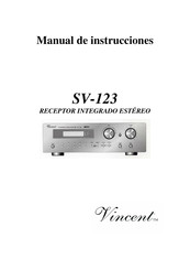 VINCENT SV-123 Manual De Instrucciones