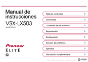 Pioneer ELITE VSX-LX503 Manual De Instrucciones