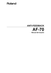 Roland AF-70 Manual Del Usuario