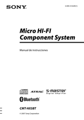Sony CMT-HX5BT Manual De Instrucciones