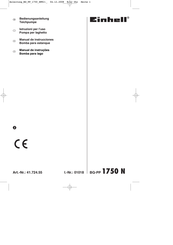 EINHELL BG-PP 1750 N Manual De Instrucciones