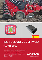 horsch AutoForce Manual De Instrucciones