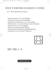 Kuppersbusch IKD 946.1 E Instrucciones De Uso