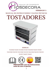 Hosdecora T06CONB Manual De Instrucciones Y Datos Técnicos