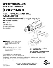 Craftsman 315.HD2000 Manual Del Operador