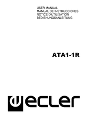 Ecler ATA1-1R Manual De Instrucciones