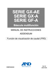 A&D GX-AE Serie Manual De Instrucciones