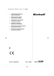 EINHELL 34.204.92 Manual De Instrucciones