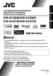 JVC KW-AVX835 Manual De Instrucciones