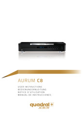 quadral AURUM C8 Manual De Instrucciones