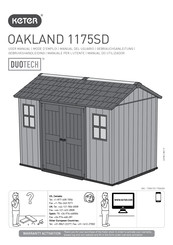 Keter OAKLAND 1175SD Manual Del Usuario