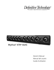 Definitive Technology Mythos XTR-SSA5 Manual Del Usuario